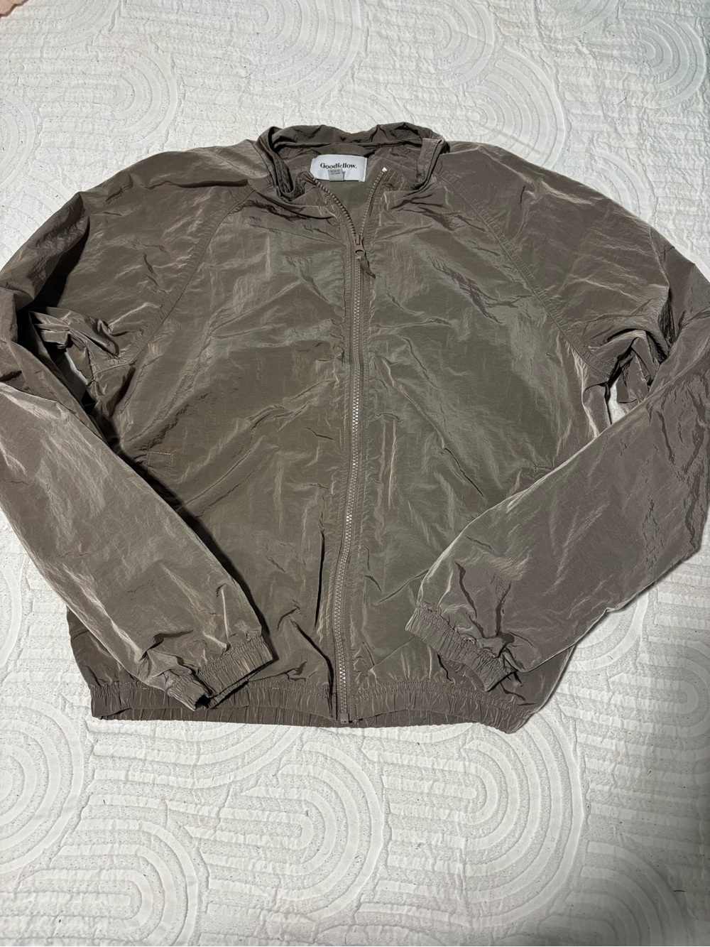 Goodfellow & Co Men's Lightweight Bomber Jacket in Brown
